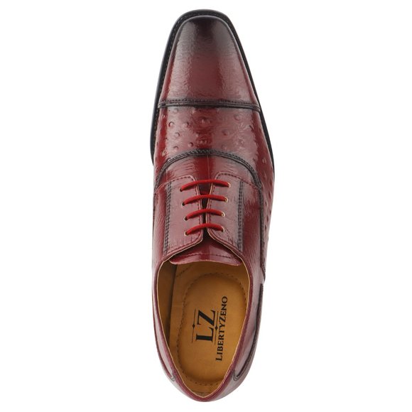 RAYMOND Burgundy OXFORD STYLE DRESS SHOES main image 6